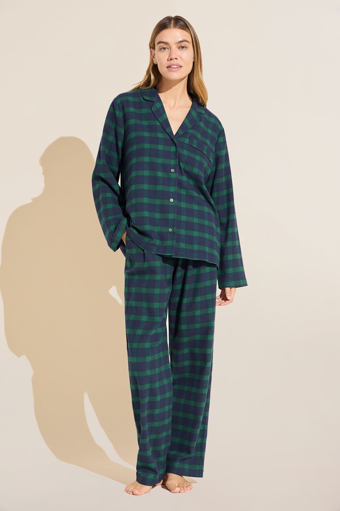FLANNEL LONG PJ SET sold by Wildflower product image thumbnail 4