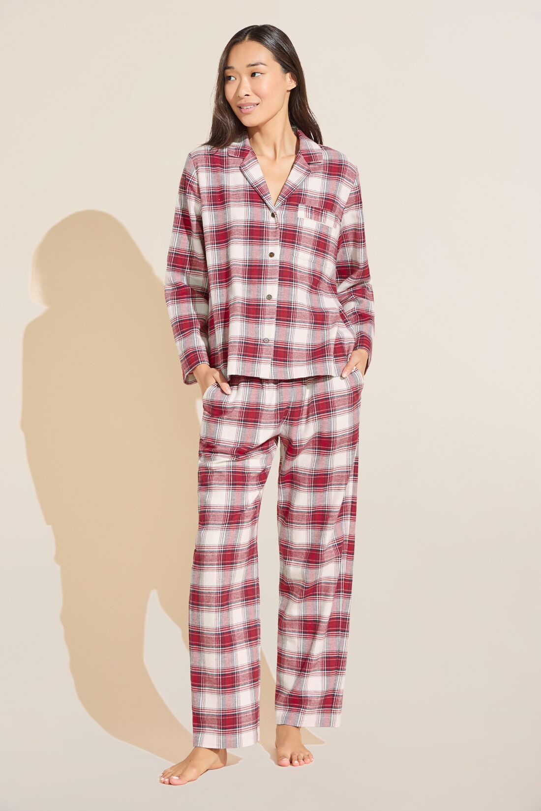 FLANNEL LONG PJ SET sold by Wildflower product image thumbnail 2