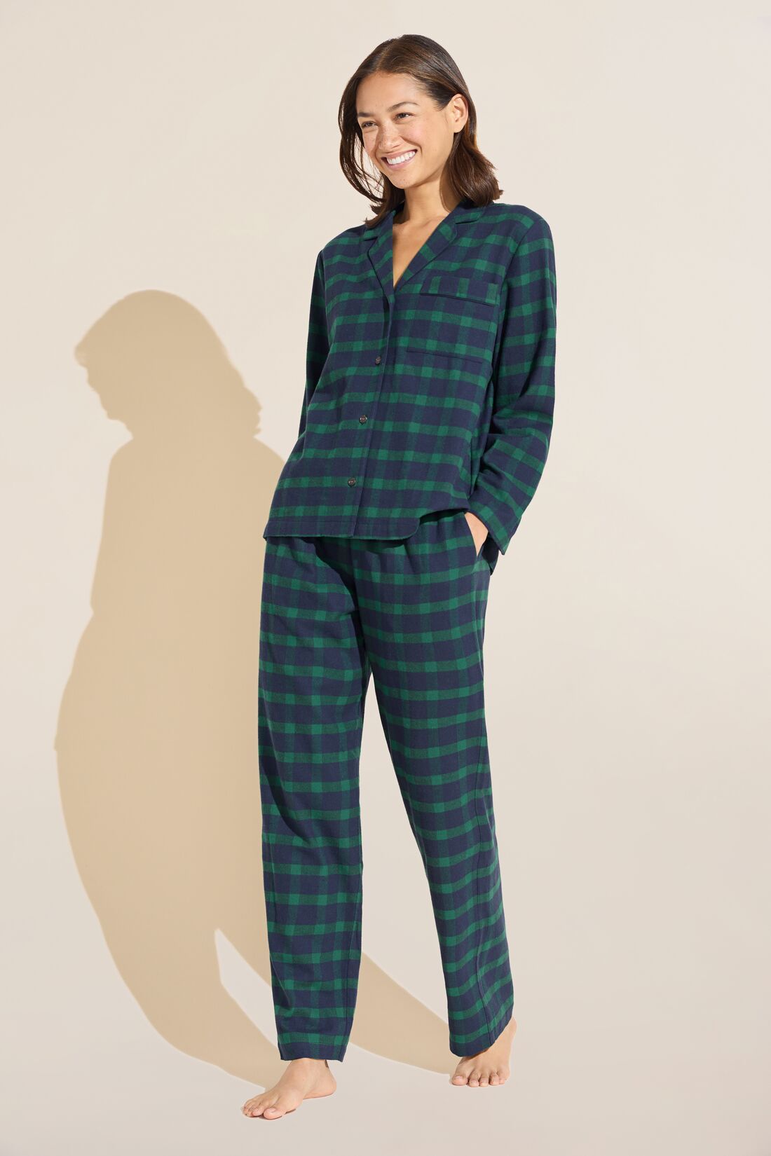 FLANNEL LONG PJ SET sold by Wildflower product image thumbnail 3