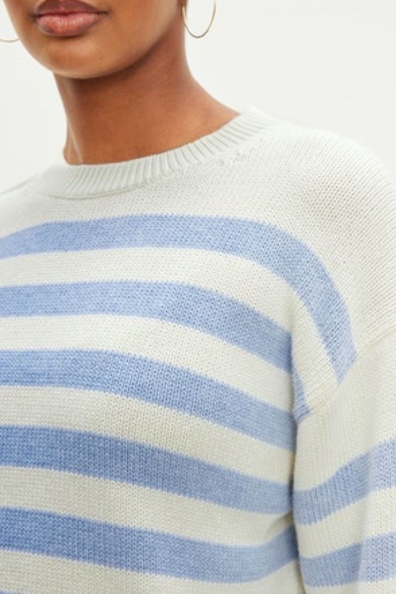 LEX COTTON CASHMERE STRIPE SWEATER sold by Wildflower product image thumbnail 2