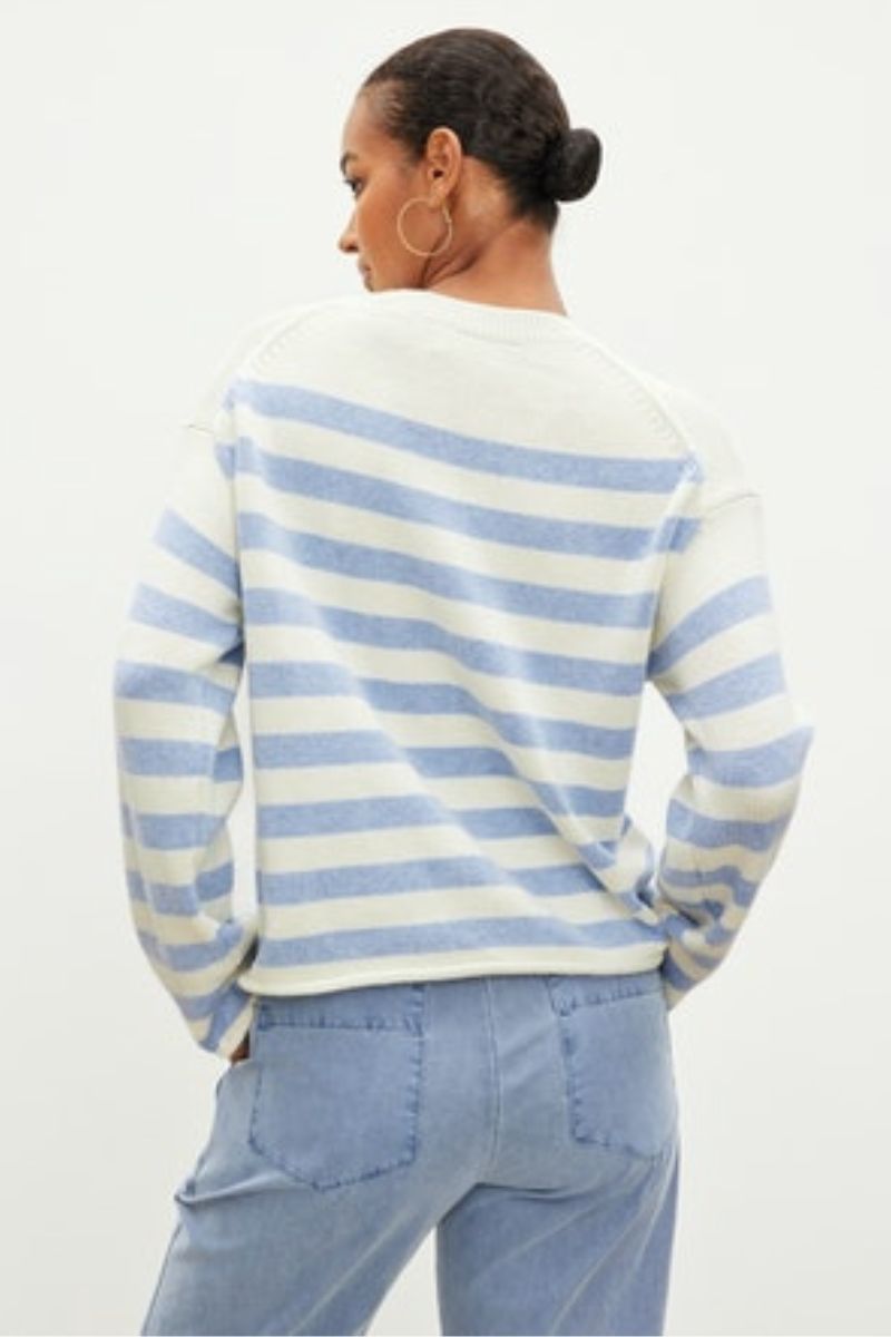 LEX COTTON CASHMERE STRIPE SWEATER sold by Wildflower product image thumbnail 3