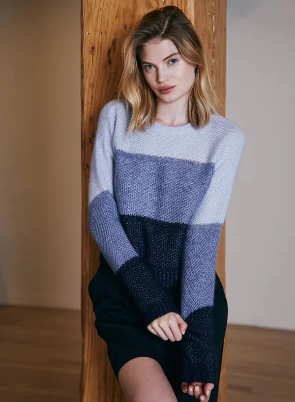 COLOUR BLOCK HONEYCOMB CREW sold by Wildflower