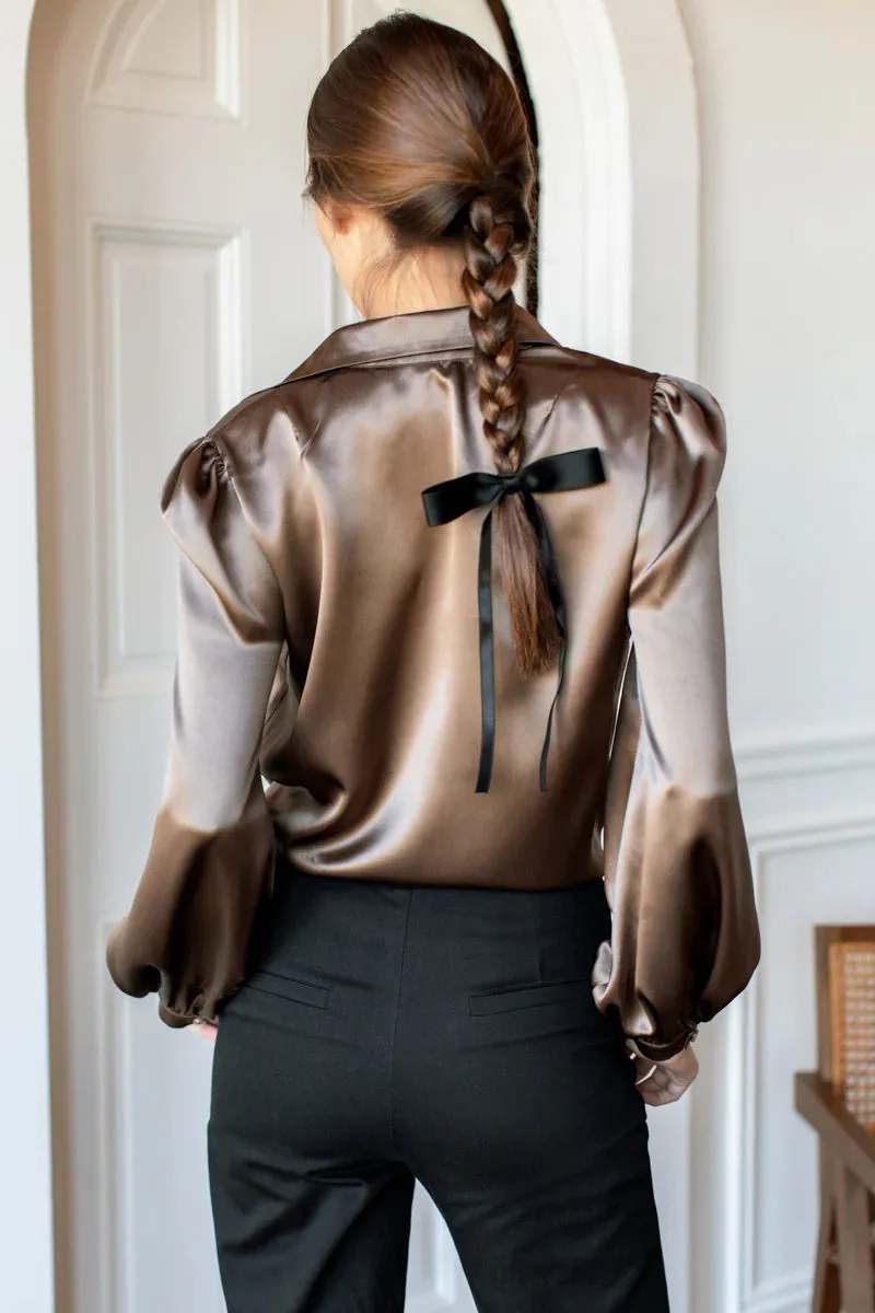 FRANKIE BLOUSE -LATTE sold by Wildflower product image thumbnail 2