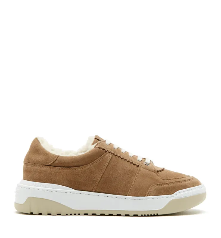 KLARE SHEARLING-LINED SUEDE SNEAKER sold by Wildflower