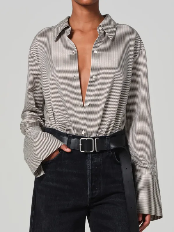 CAMILLA SHIRT - VENETIAN STRIPE sold by Wildflower