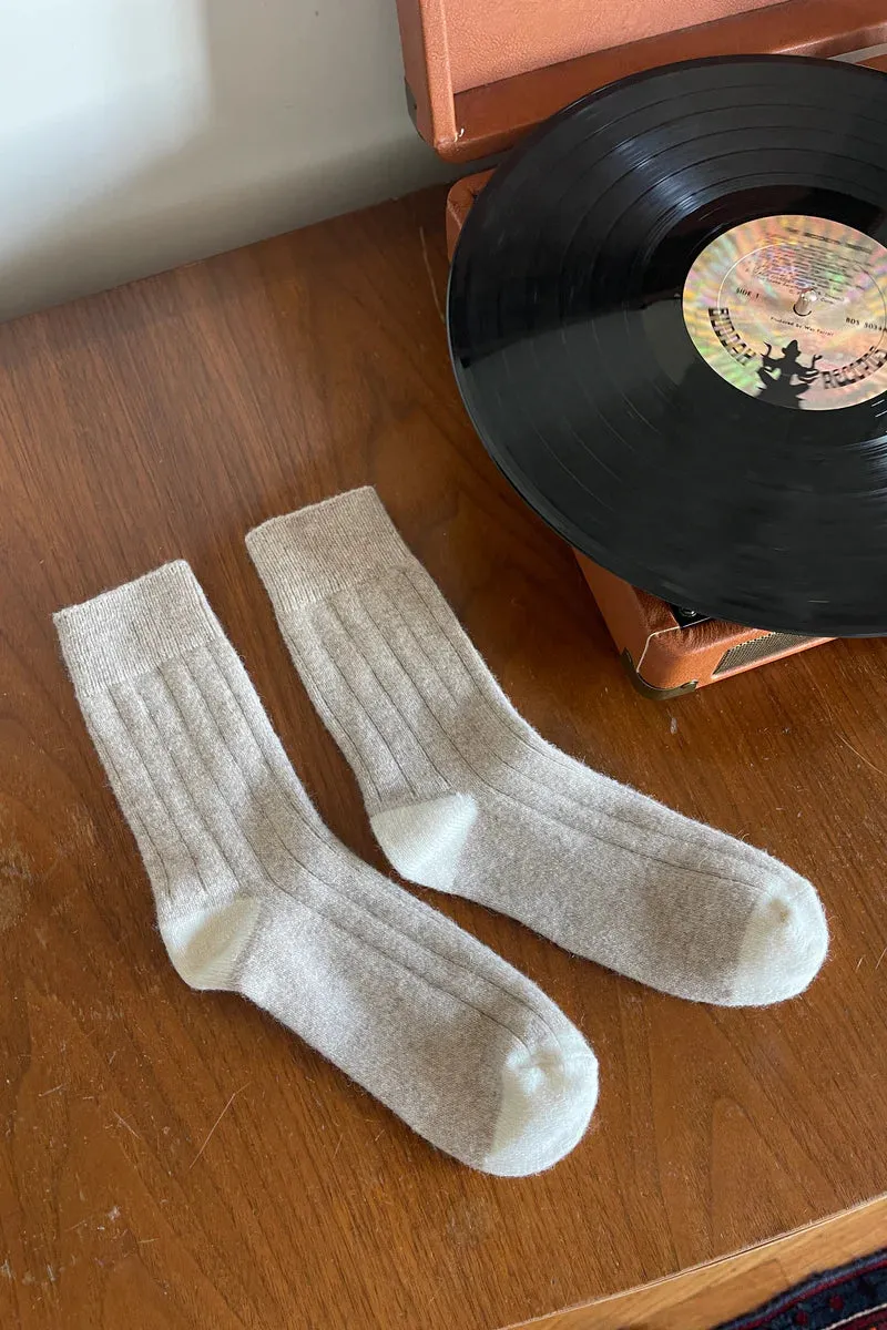 CLASSIC CASHMERE SOCKS - FAWN sold by Wildflower product image thumbnail 3