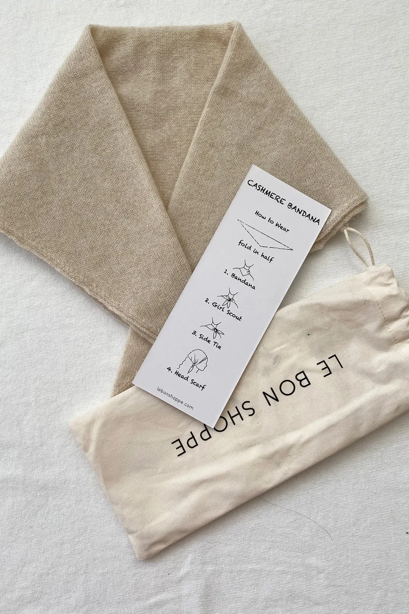 CASHMERE BANDANA - OAT sold by Wildflower product image thumbnail 4