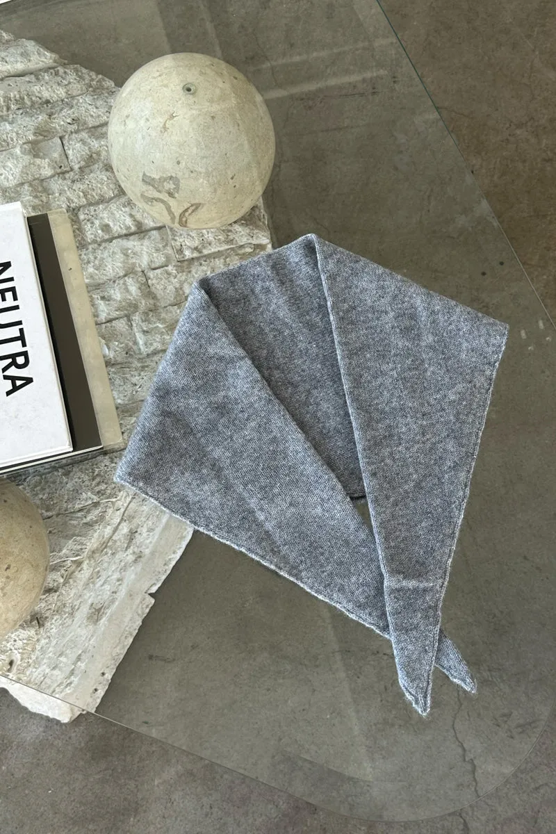 CASHMERE BANDANA - LIGHT GREY sold by Wildflower product image thumbnail 5