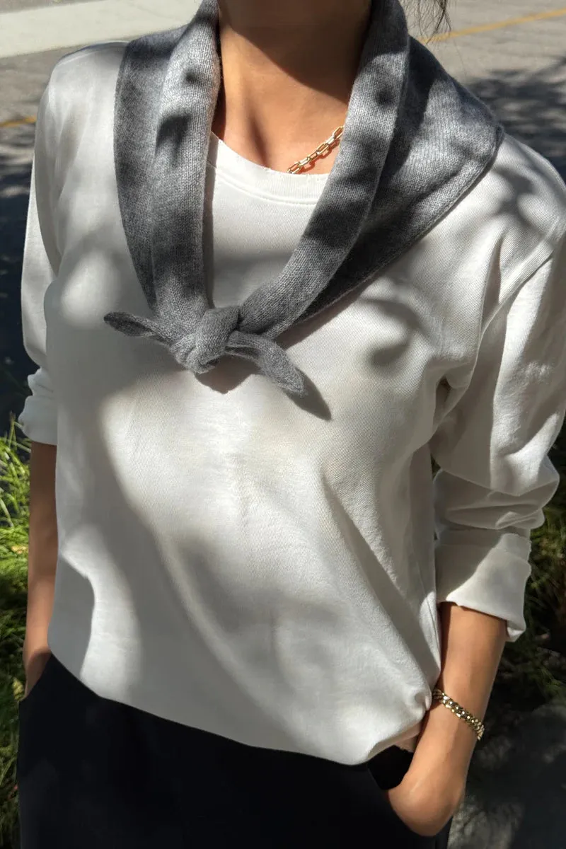 CASHMERE BANDANA - LIGHT GREY sold by Wildflower product image thumbnail 2