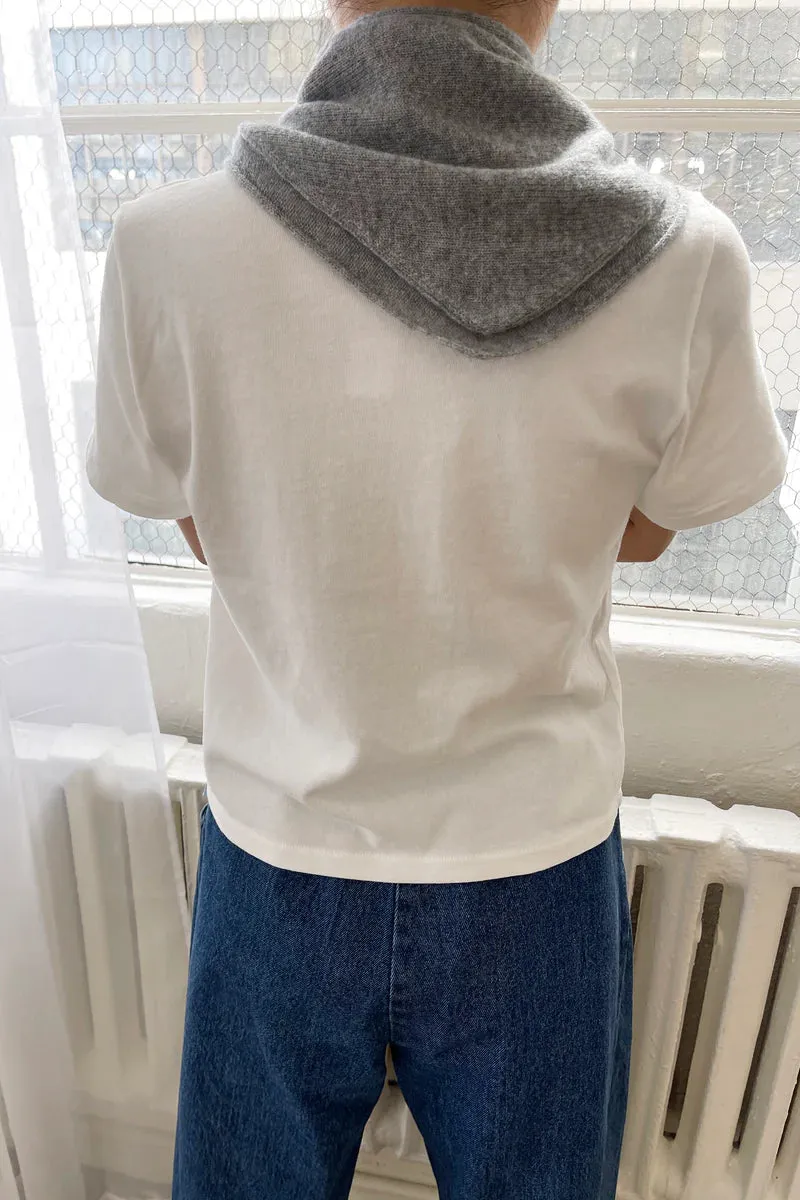 CASHMERE BANDANA - LIGHT GREY sold by Wildflower product image thumbnail 3