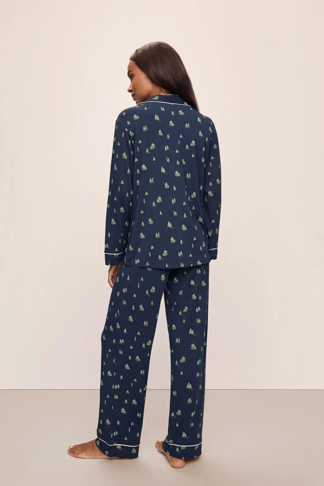 GISELE PRINTED TENCEL MODAL LONG PJ SET - WOODLAND PINE sold by Wildflower product image thumbnail 3