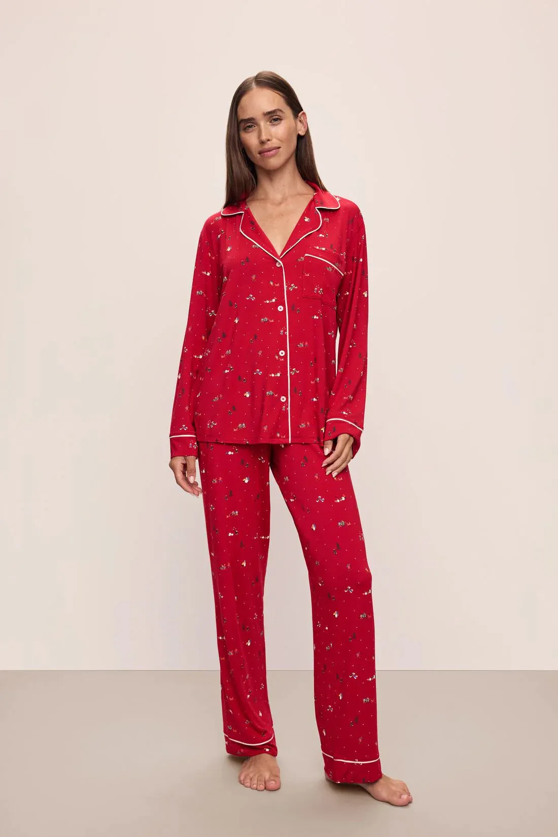 GISELE PRINTED TENCEL MODAL LONG PJ SET - WINTER WONDERLAND sold by Wildflower product image thumbnail 2