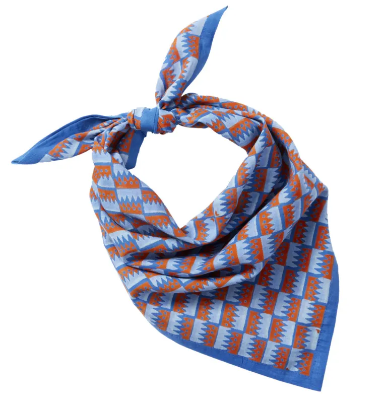 SAPPHIRE JIGSAW BANDANA sold by Wildflower