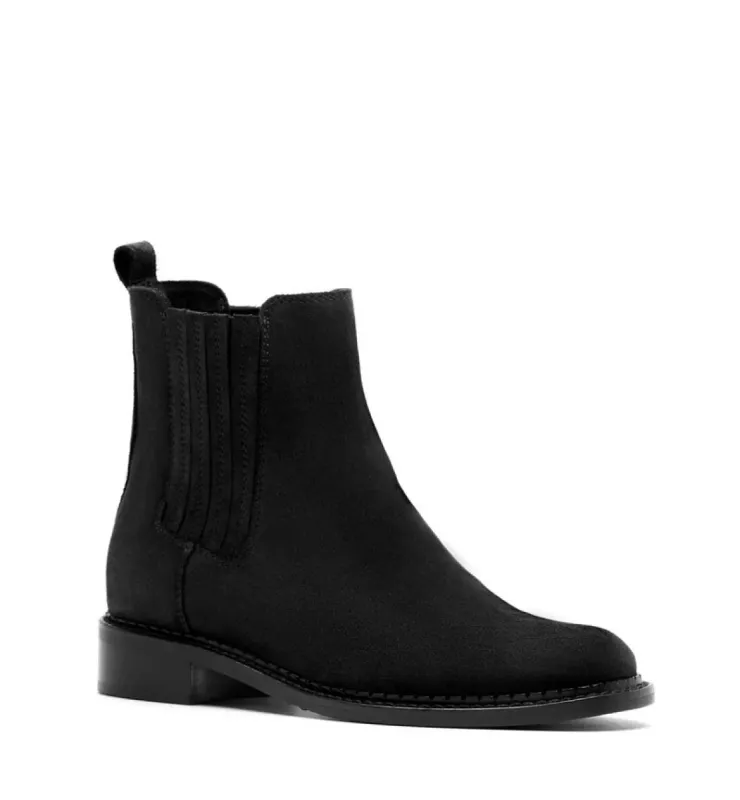 SERAPHINA SUEDE BOOTIE - NOIR sold by Wildflower