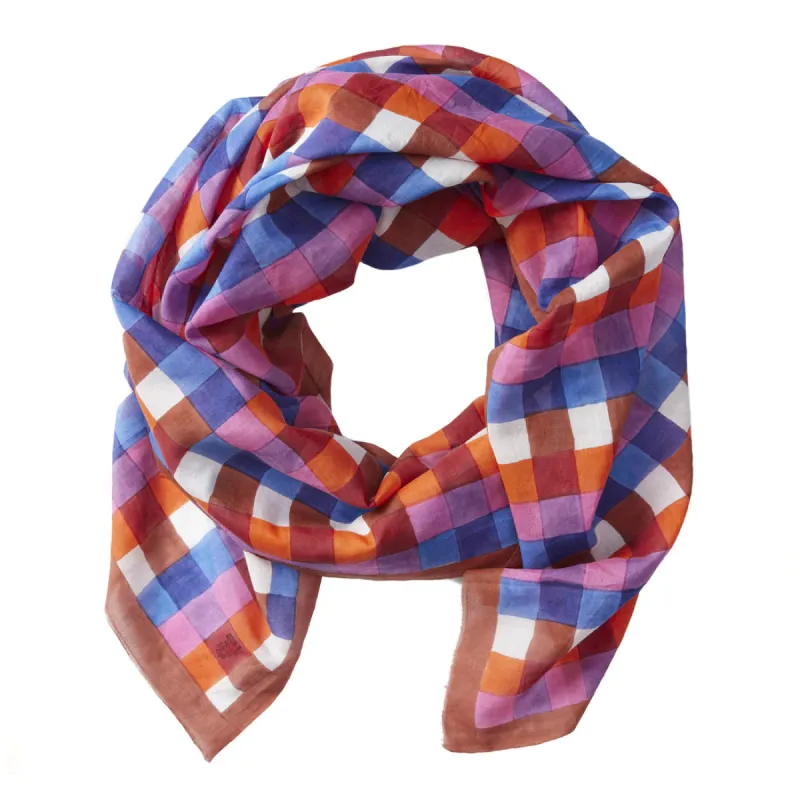 PURPLE SPLIT BARS LONG SCARF sold by Wildflower