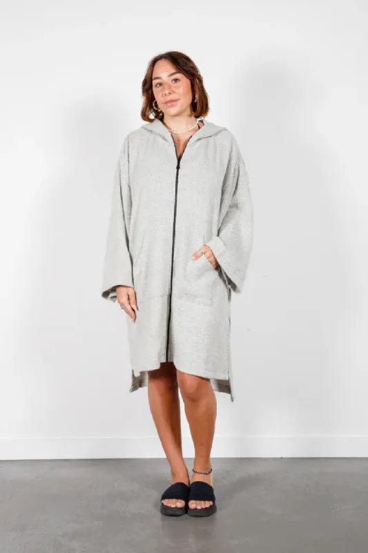 THE DOVER | Wool Blend Zip Poncho sold by Wildflower