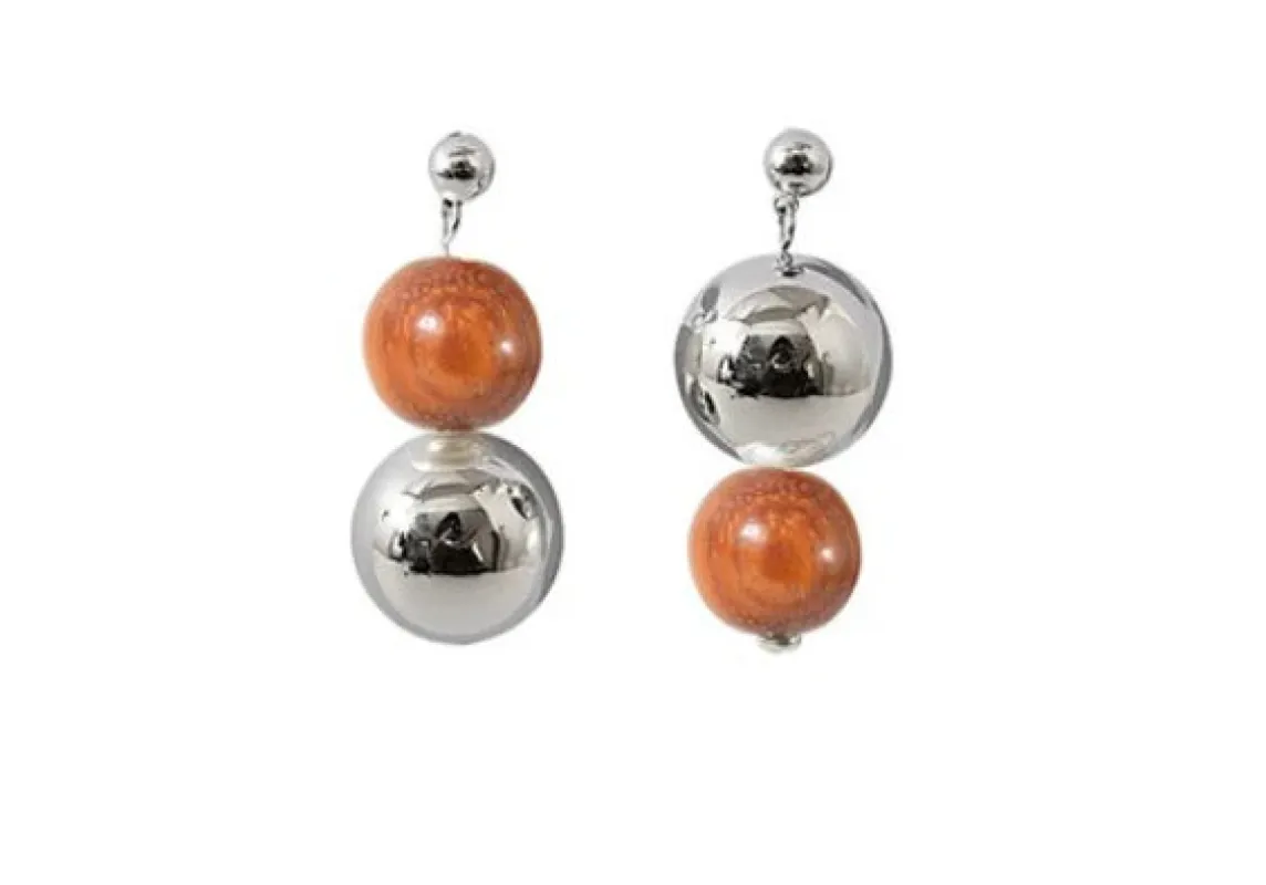 SILVER TWIN EARRINGS sold by Wildflower