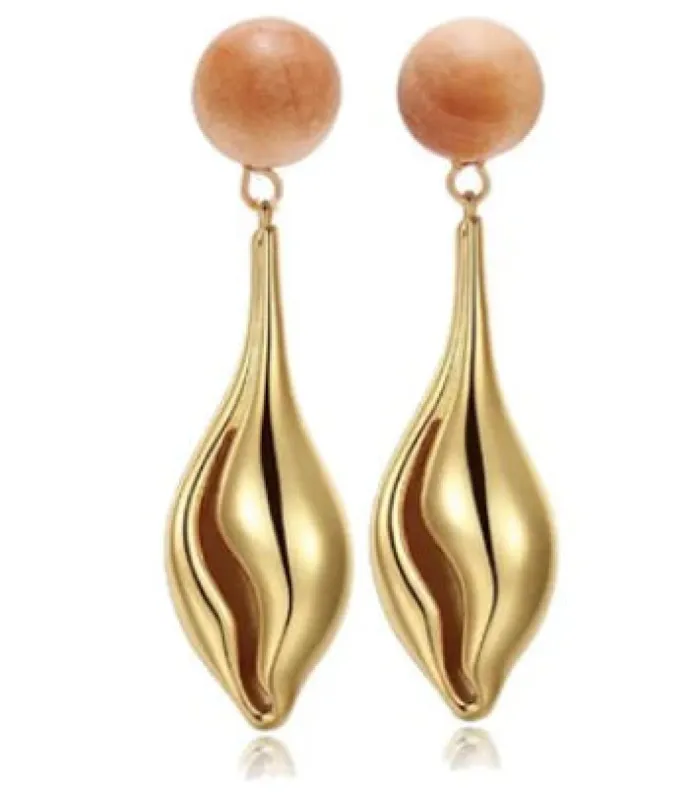 GOLD NAUTILUS EARRINGS sold by Wildflower