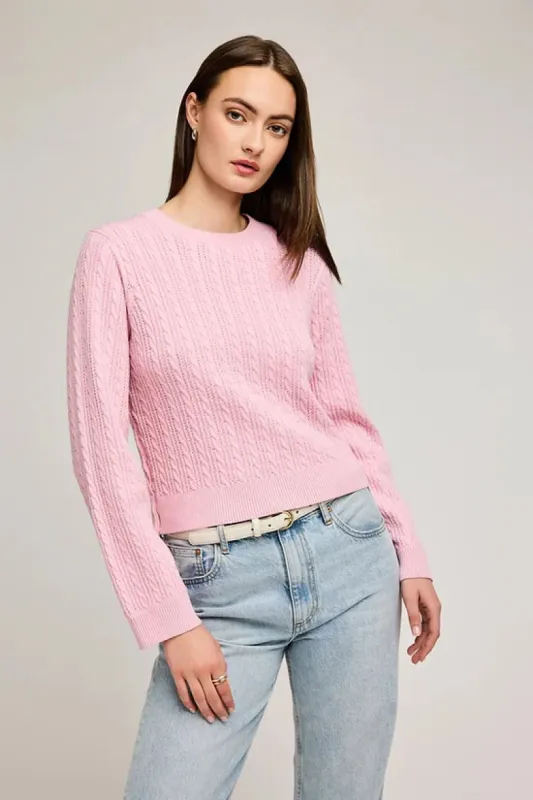 JANICE CABLE CREWNECK SWEATER made by Gentle Fawn