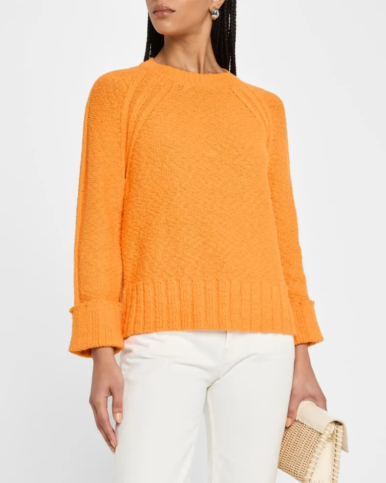 RAGLAN CREWNECK WITH CUFFED BRACELET SLEEVES sold by Wildflower