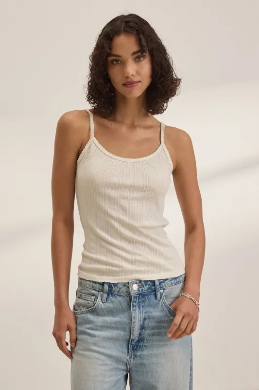 INIKU POINTELLE TANK TOP sold by Wildflower