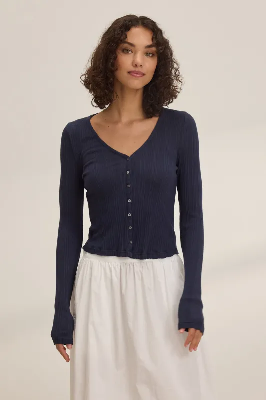 DREW POINTELLE CARDIGAN sold by Wildflower