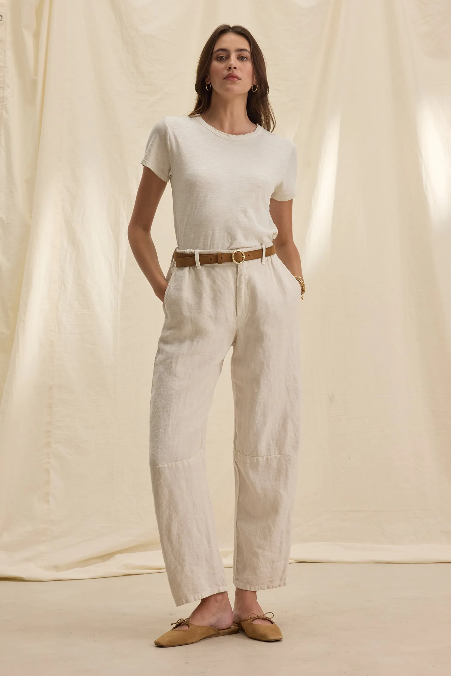 TAYLOR HEAVY LINEN PANT sold by Wildflower