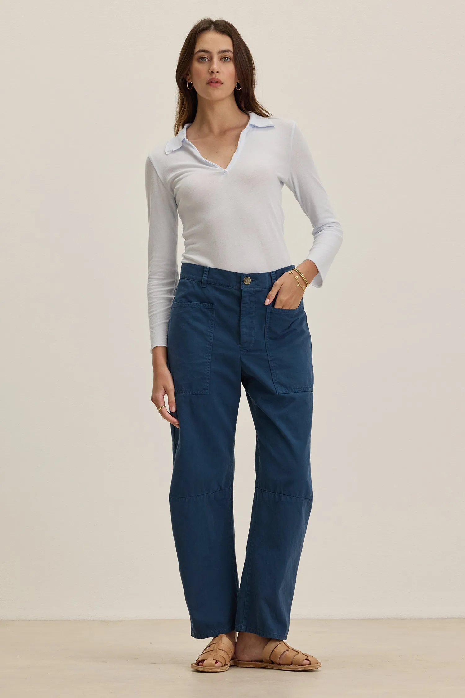 BRYLIE COTTON TWILL PANT sold by Wildflower