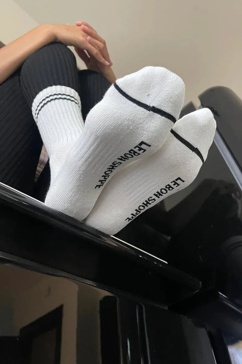 BOYFRIEND SOCKS - WHITE sold by Wildflower product image thumbnail 3