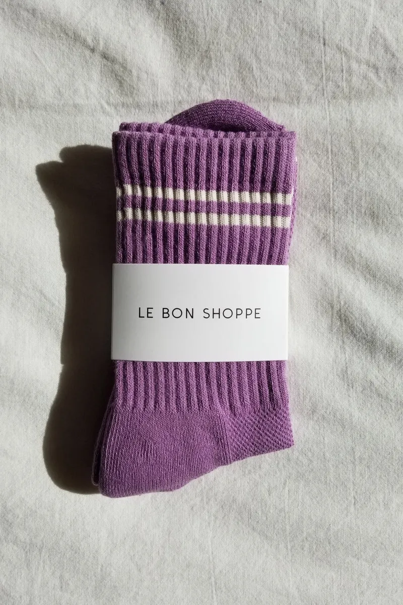BOYFRIEND SOCKS - GRAPE sold by Wildflower product image thumbnail 3
