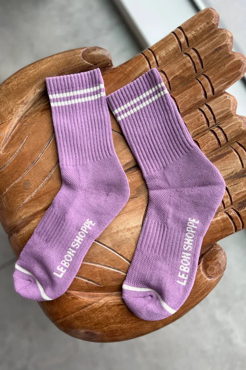 BOYFRIEND SOCKS - GRAPE sold by Wildflower product image thumbnail 2
