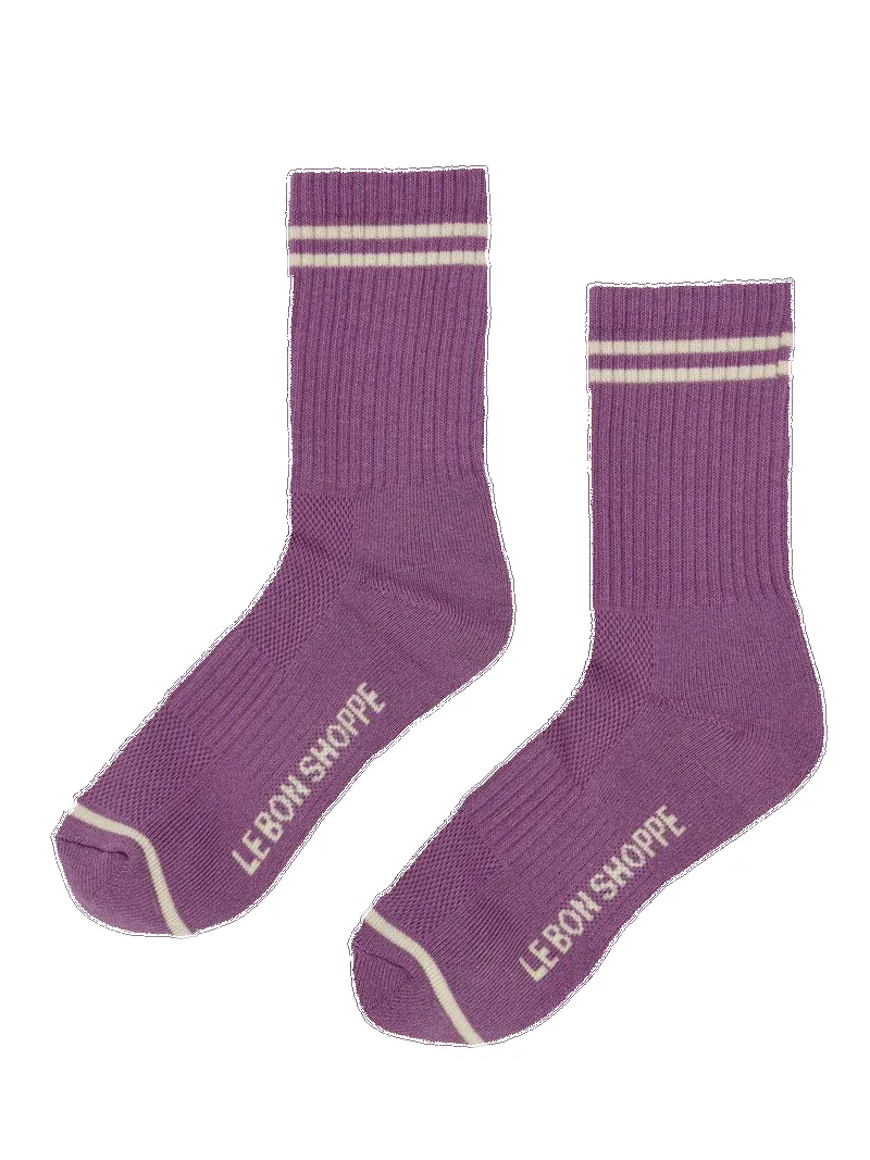 BOYFRIEND SOCKS - GRAPE sold by Wildflower product image thumbnail 4