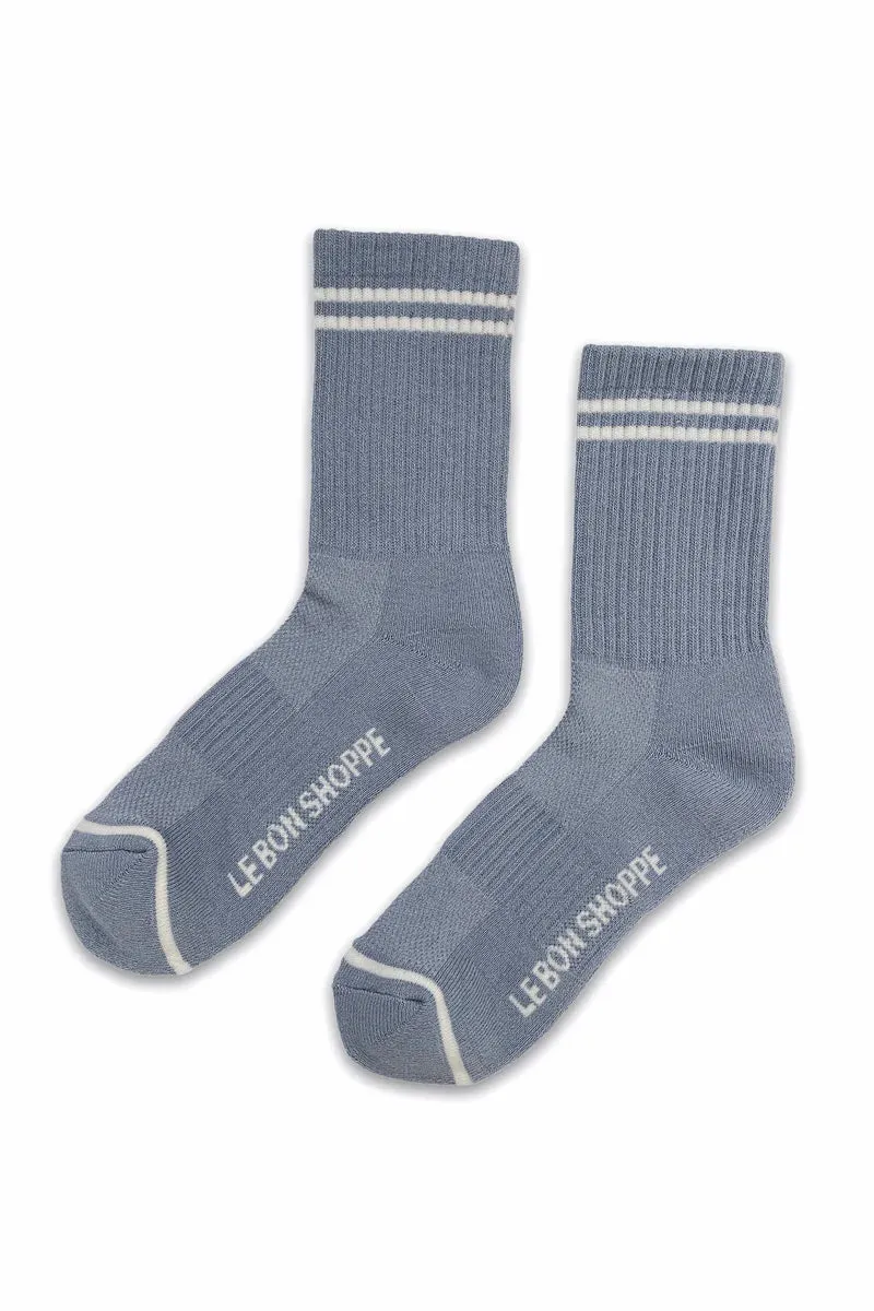 BOYFRIEND SOCKS - BLUE GREY sold by Wildflower product image thumbnail 5