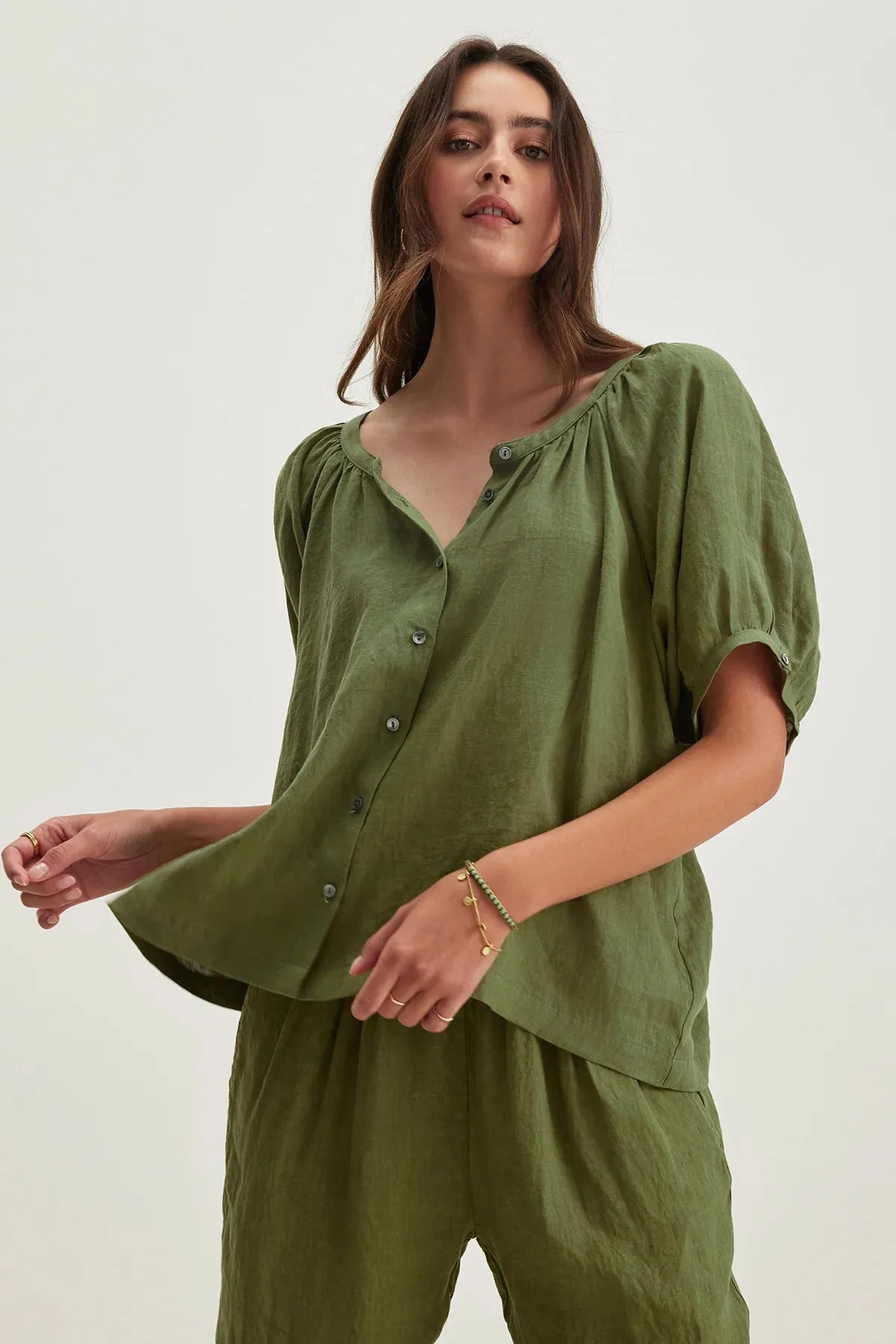 JAIMI LINEN TOP sold by Wildflower product image thumbnail 2