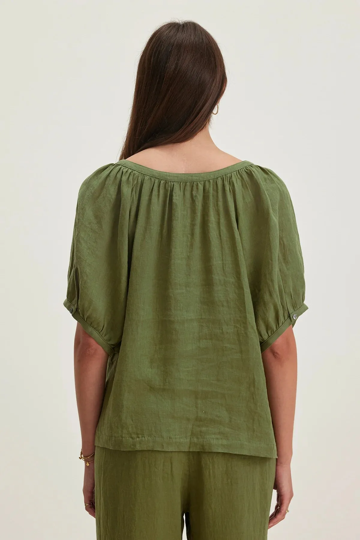JAIMI LINEN TOP sold by Wildflower product image thumbnail 4