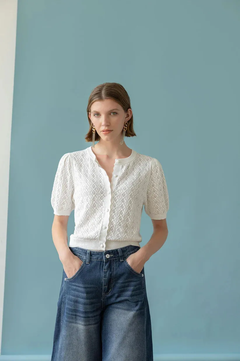 POINTELLE CARDIGAN sold by Wildflower product image thumbnail 4
