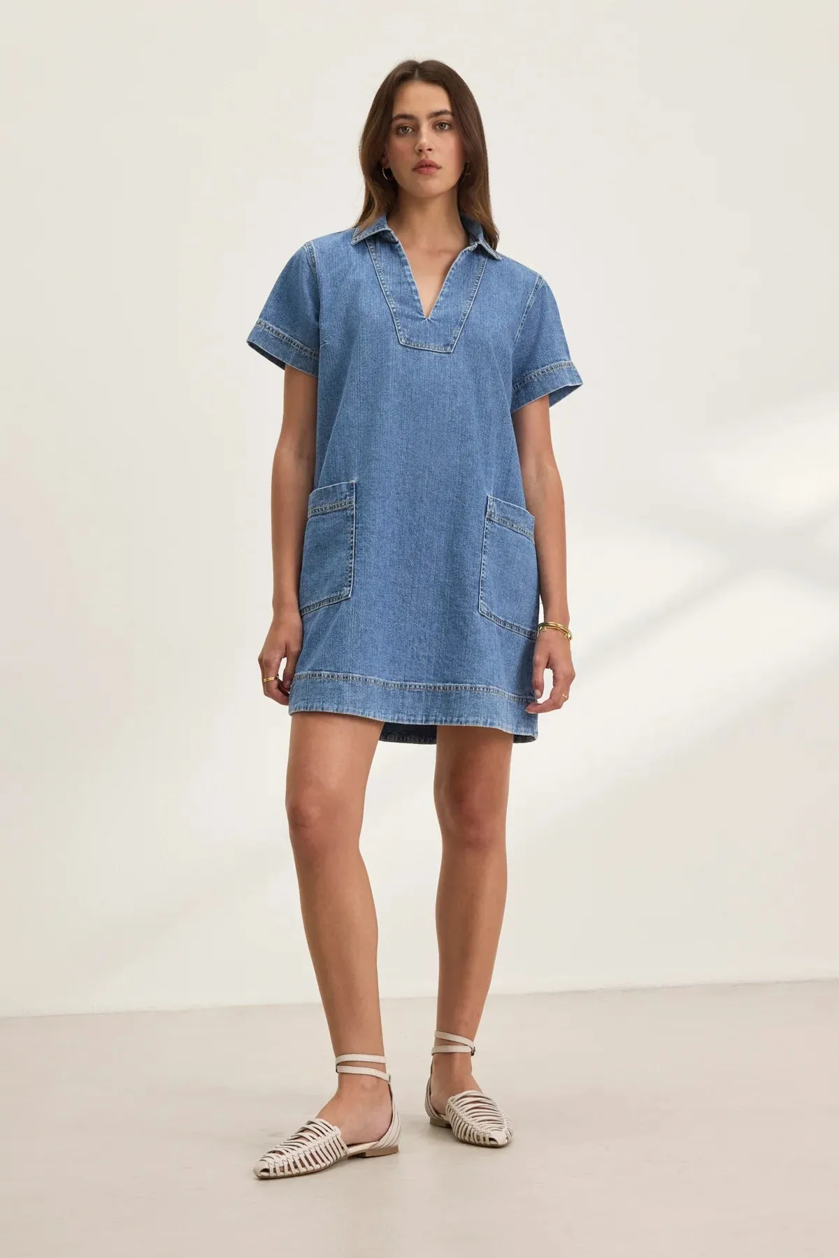 DELANA DENIM DRESS sold by Wildflower
