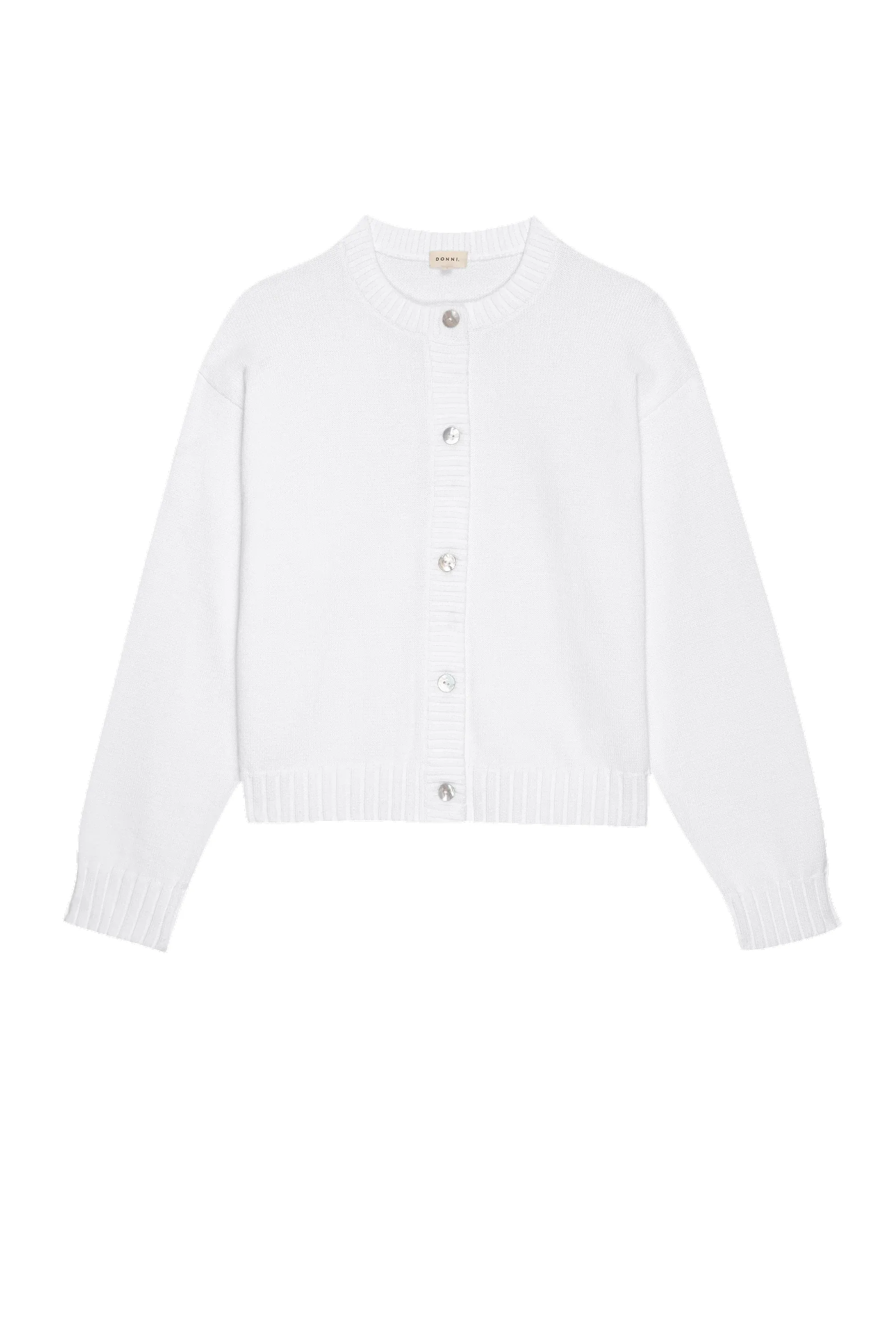 THE COTTON KNIT CARDIGAN - POWDER sold by Wildflower product image thumbnail 2