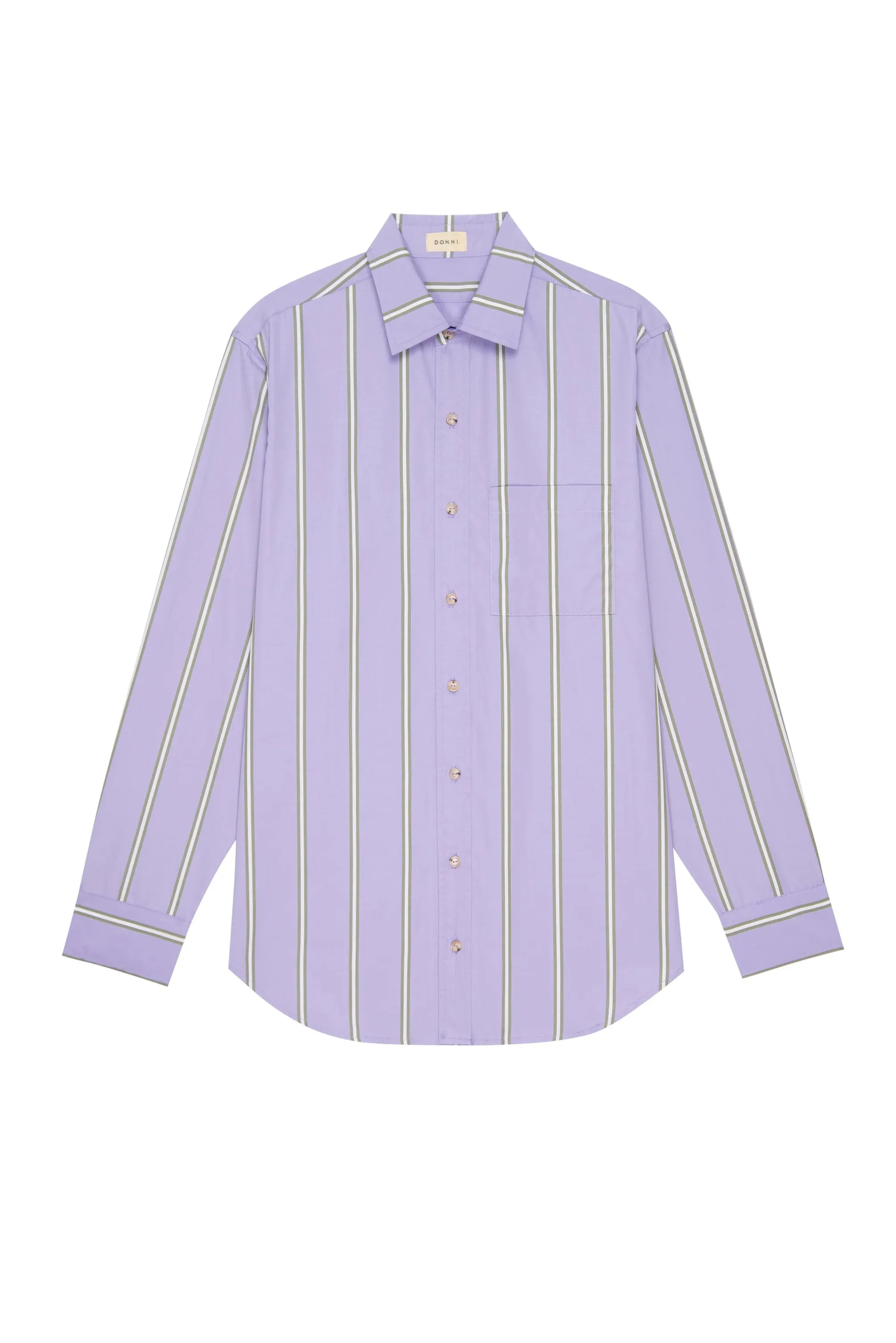 THE POPLIN SHIRT - TARO STRIPE sold by Wildflower product image thumbnail 2