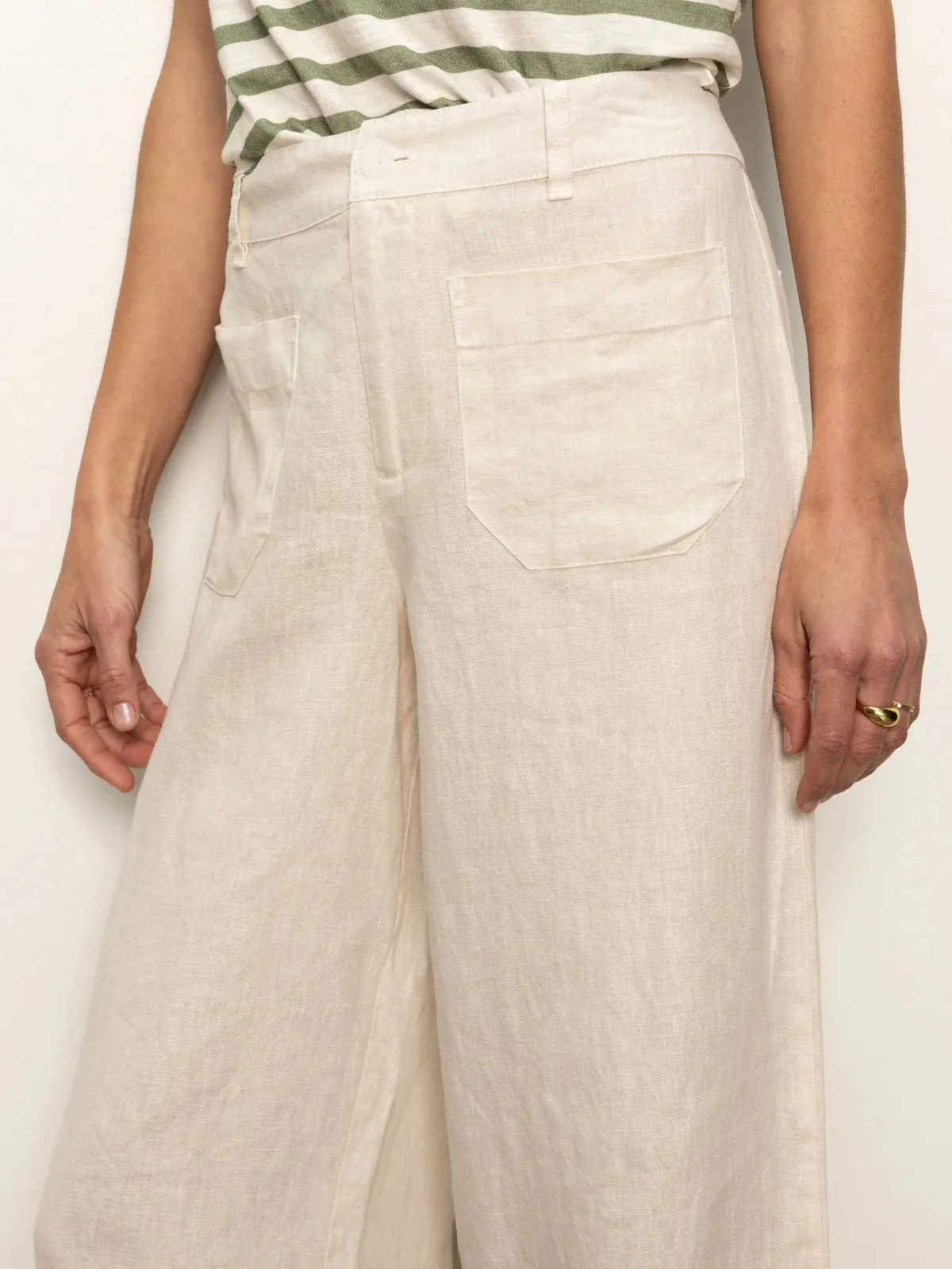 THE LINEN MARINE WIDE LEG sold by Wildflower product image thumbnail 5