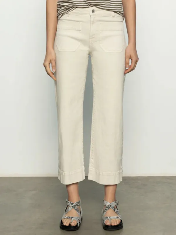 THE MARINE DENIM PANT - FRENCH VANILLA sold by Wildflower