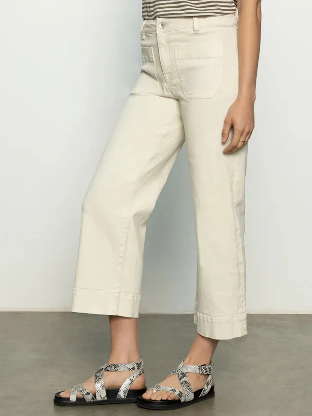 THE MARINE DENIM PANT - FRENCH VANILLA sold by Wildflower product image thumbnail 3