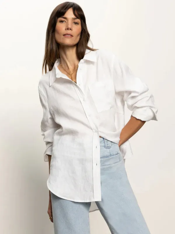 RELAXED LINEN SHIRT sold by Wildflower