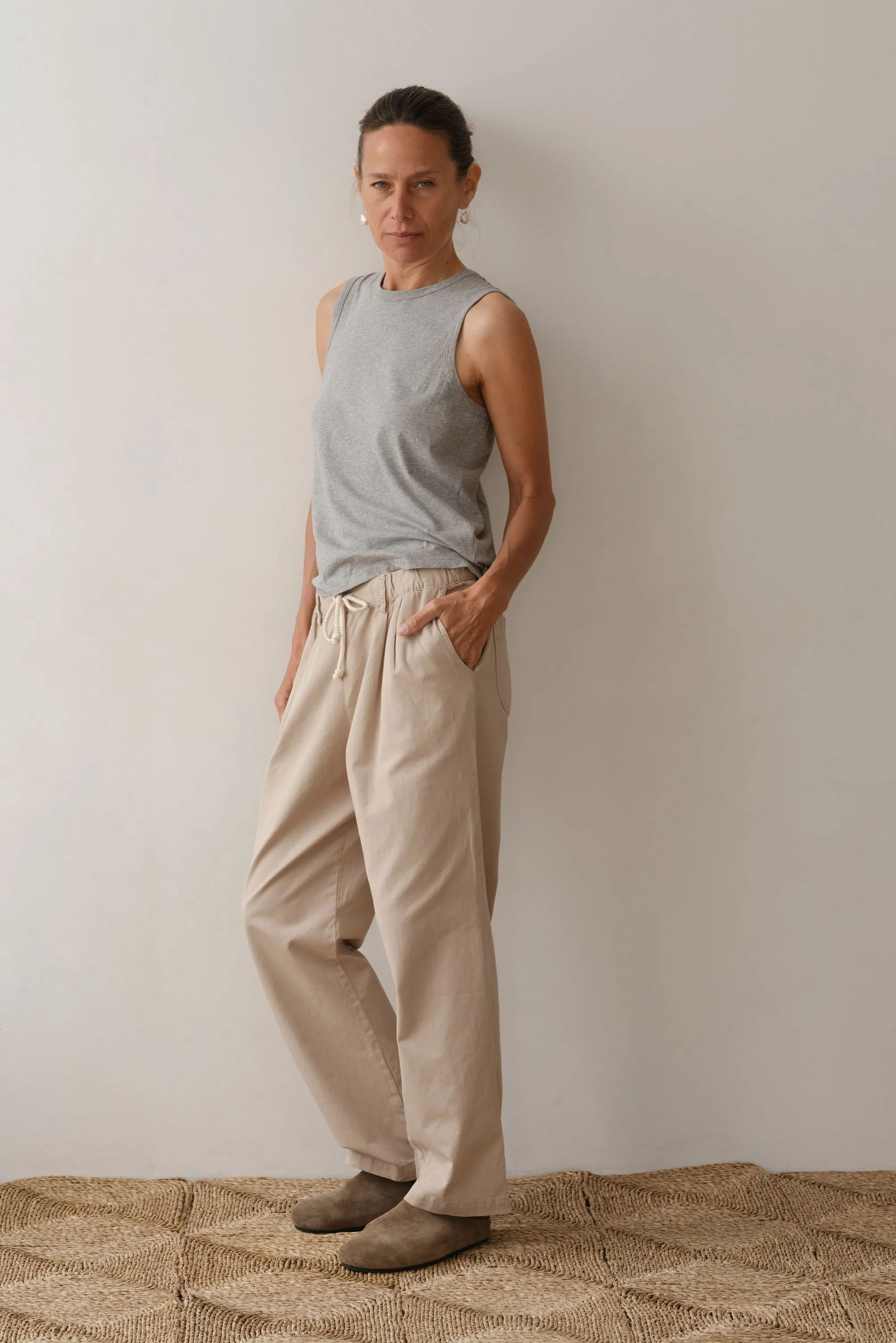 THE DRAWSTRING CHINO POP CHINO - STONE sold by Wildflower product image thumbnail 4