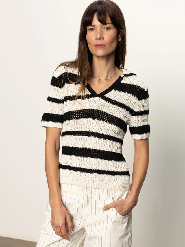 KNITTED COLLARED TOP sold by Wildflower product image thumbnail 2