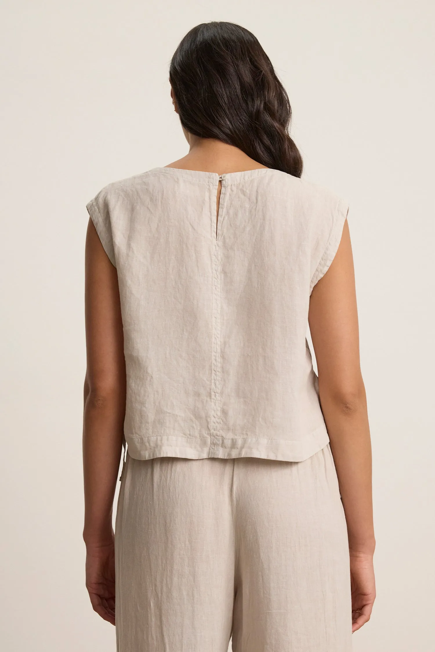 TAVIA LINEN TOP sold by Wildflower product image thumbnail 4