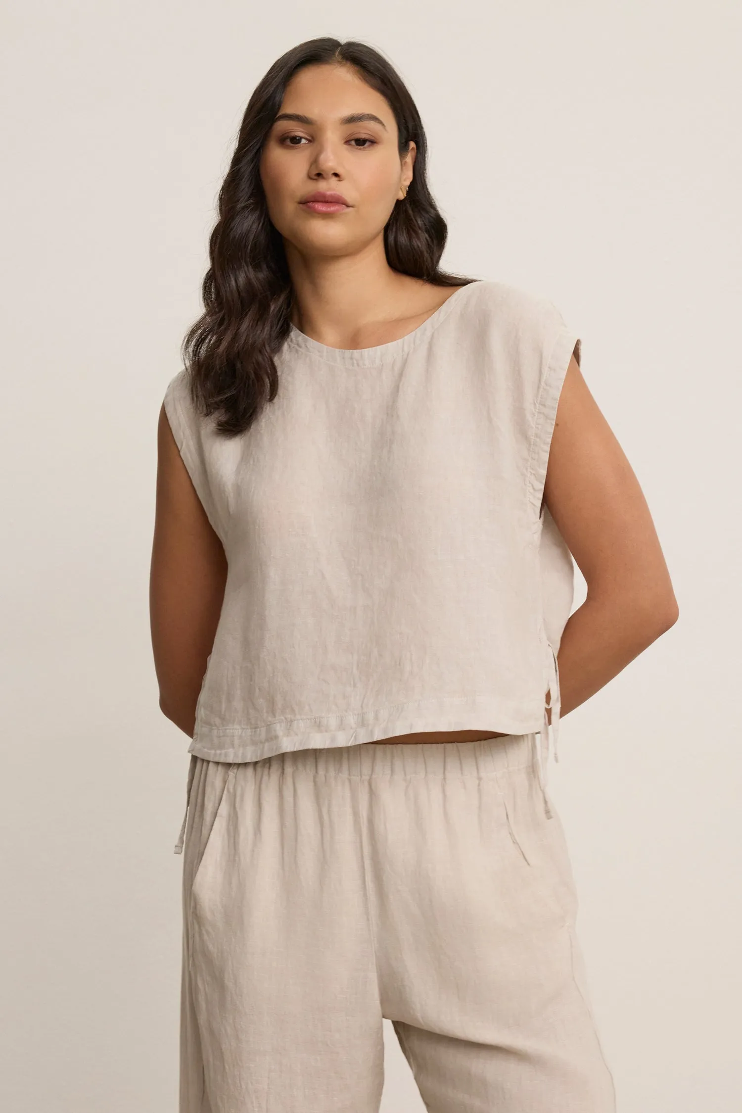 TAVIA LINEN TOP sold by Wildflower