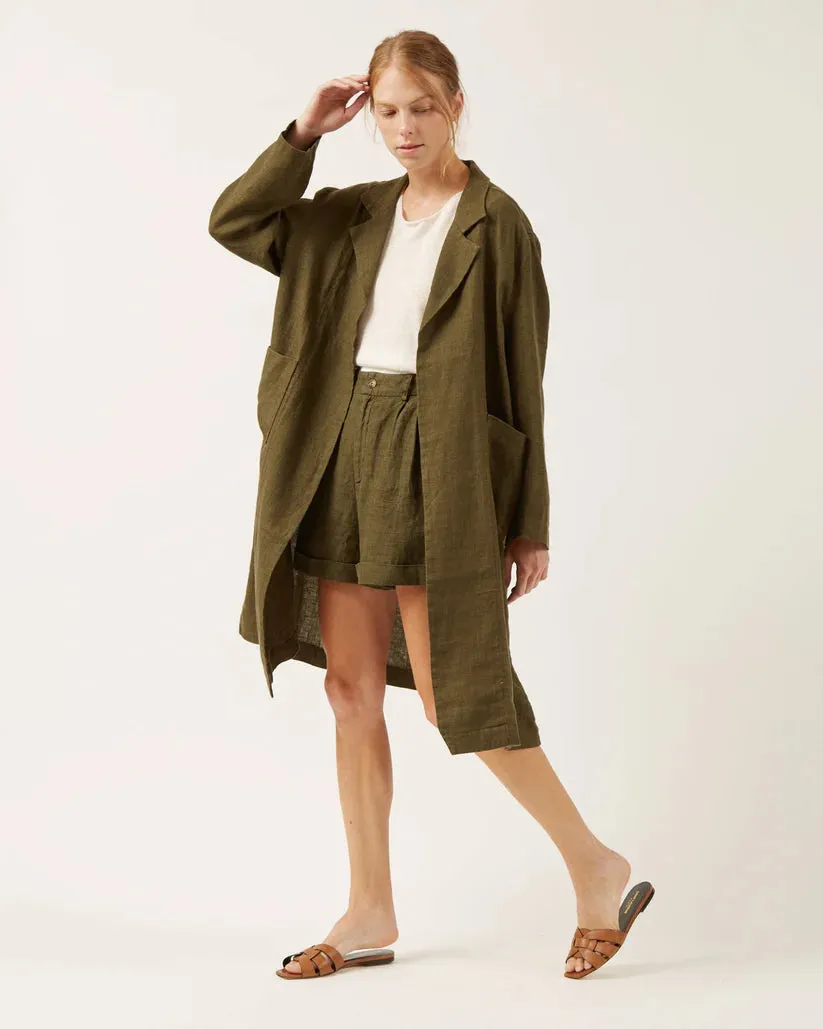 JANAYA LINEN COAT sold by Wildflower