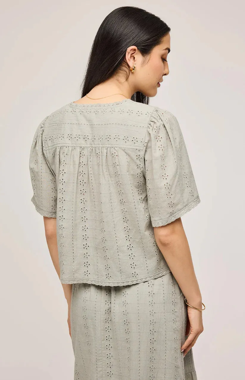 JESSA EYELET TOP sold by Wildflower product image thumbnail 4