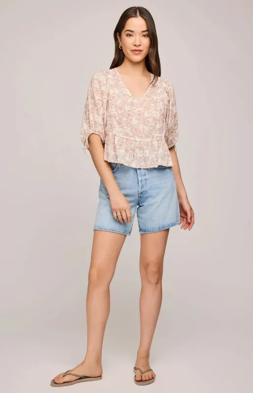 SERAFINA FLORAL BLOUSE sold by Wildflower